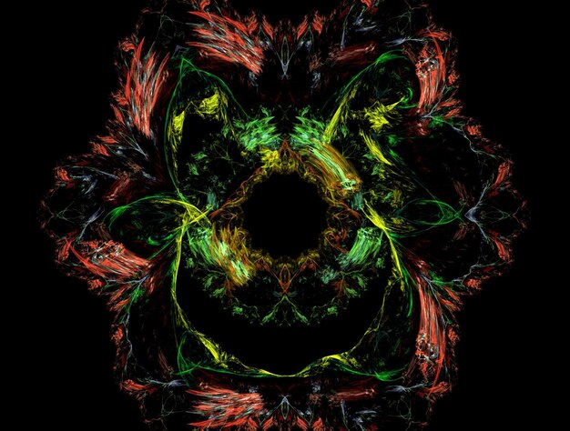 Imagen de fondo abstracta de fractal imaginario