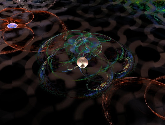 Imagen de fondo abstracta de fractal imaginario