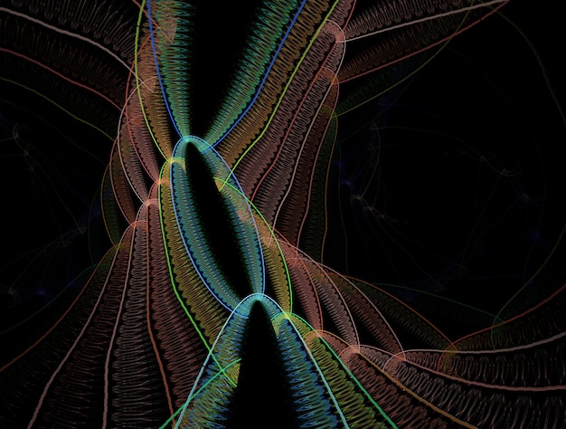 Imagen de fondo abstracta de fractal imaginario