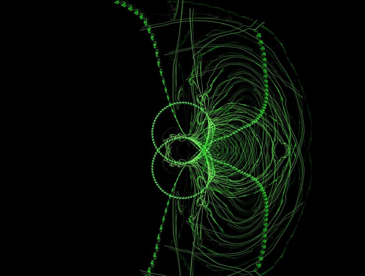 Foto imagen de fondo abstracta de fractal imaginario