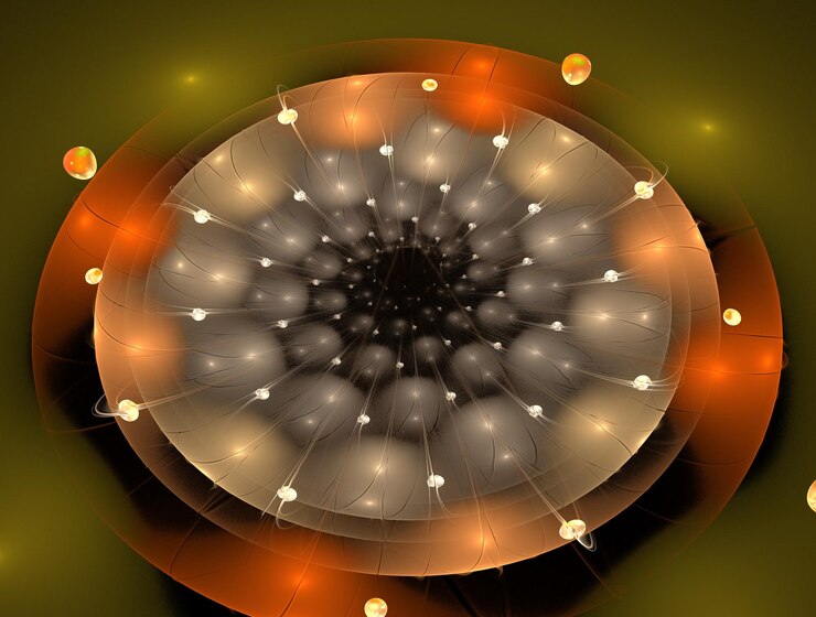 Foto imagen de fondo abstracta de fractal imaginario