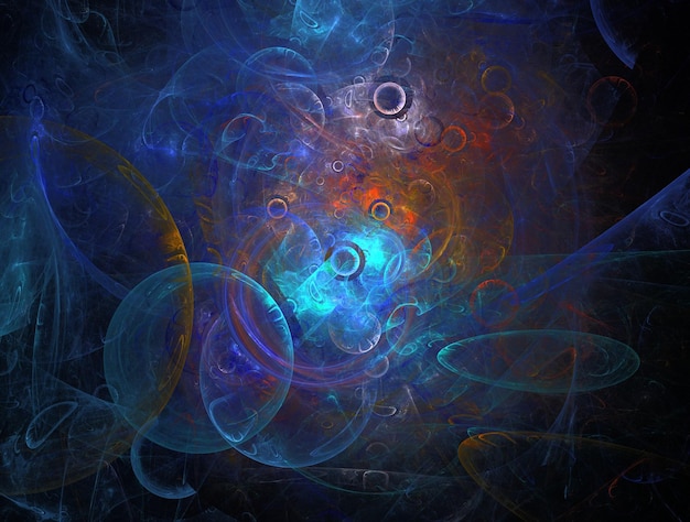 Imagen de fondo abstracta de fractal imaginario