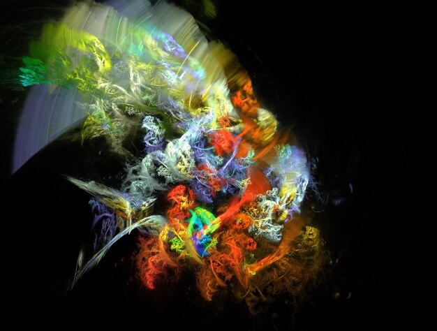 Imagen de fondo abstracta de fractal imaginario