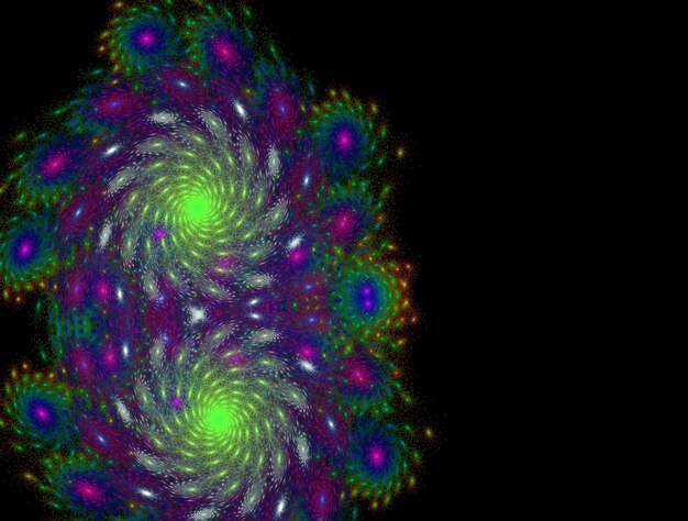 Imagen de fondo abstracta de fractal imaginario