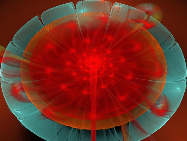 Imagen de fondo abstracta de fractal imaginario