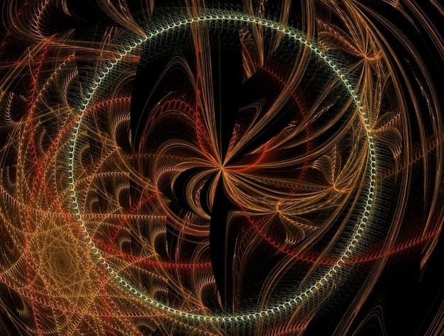 Imagen de fondo abstracta de fractal imaginario