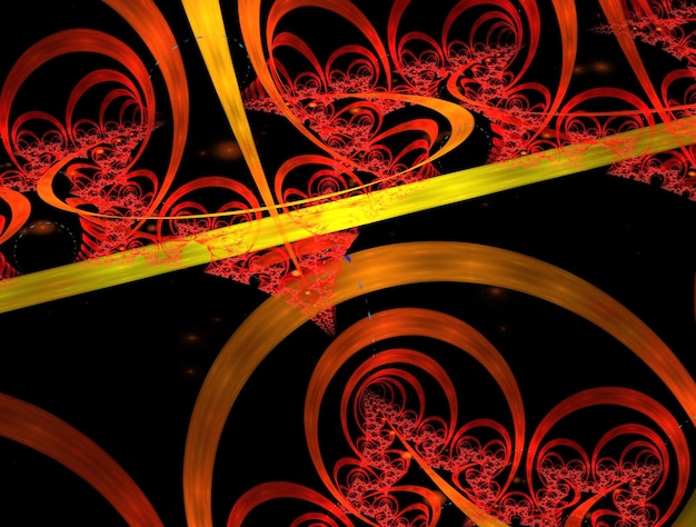 Imagen de fondo abstracta de fractal imaginario