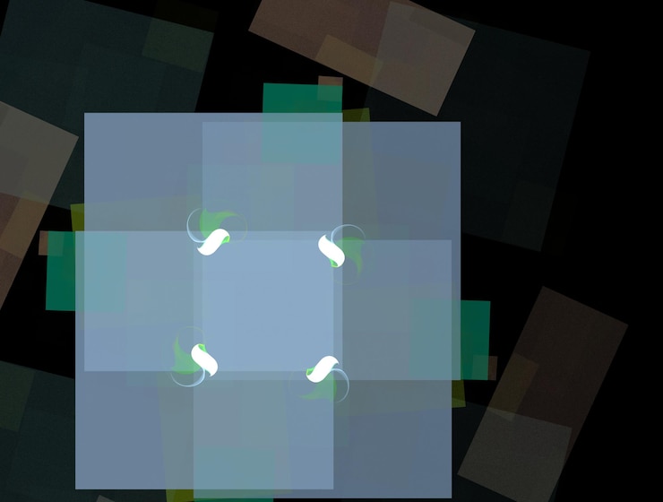 Foto imagen de fondo abstracta de fractal imaginario