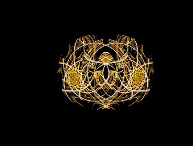 Imagen de fondo abstracta de fractal imaginario