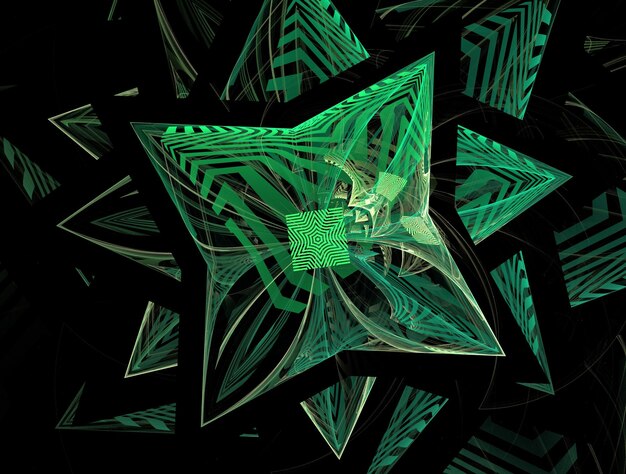 Imagen de fondo abstracta de fractal imaginario