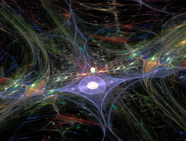 Imagen de fondo abstracta de fractal imaginario