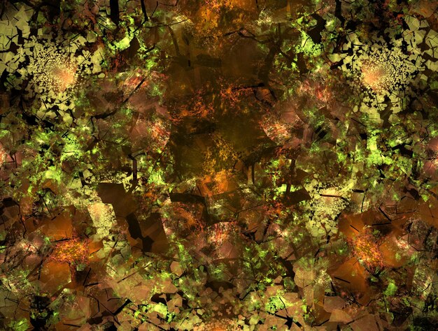 Foto imagen de fondo abstracta de fractal imaginario