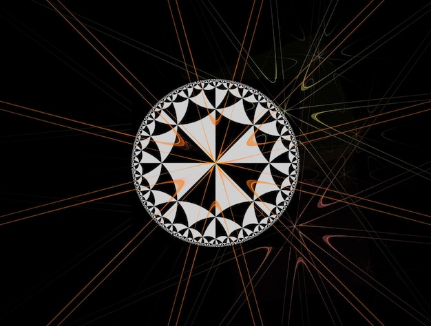 Imagen de fondo abstracta de fractal imaginario