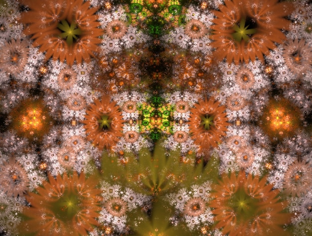 Imagen de fondo abstracta de fractal imaginario