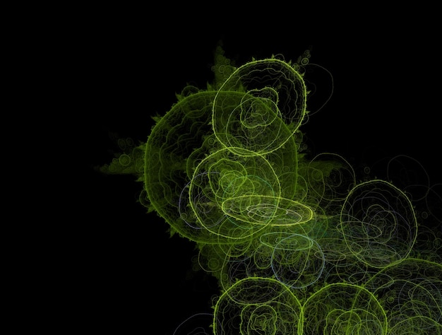 Imagen de fondo abstracta de fractal imaginario