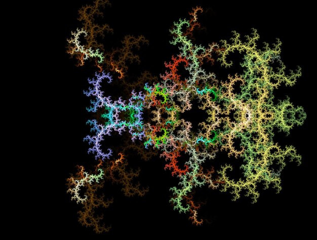 Imagen de fondo abstracta de fractal imaginario