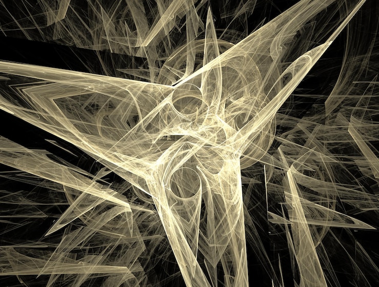 Foto imagen de fondo abstracta de fractal imaginario
