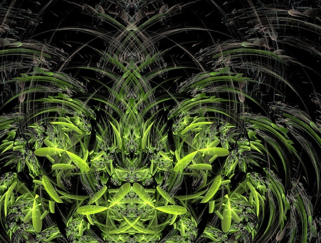 Foto imagen de fondo abstracta de fractal imaginario