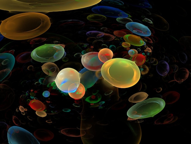 Imagen de fondo abstracta de fractal imaginario