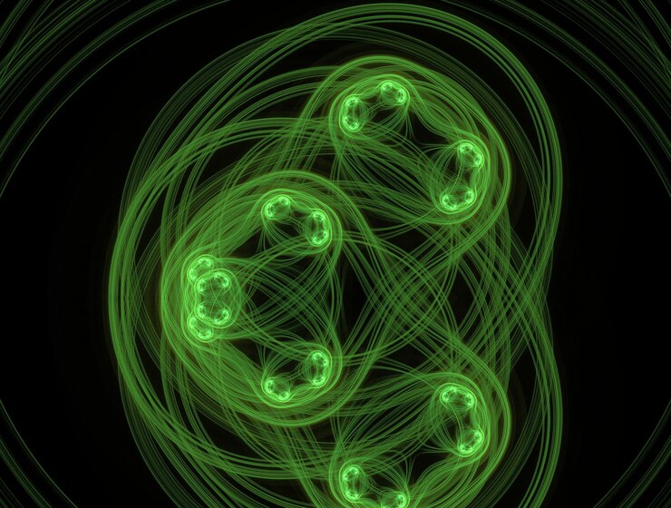 Foto imagen de fondo abstracta de fractal imaginario