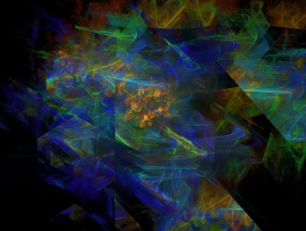 Imagen de fondo abstracta de fractal imaginario