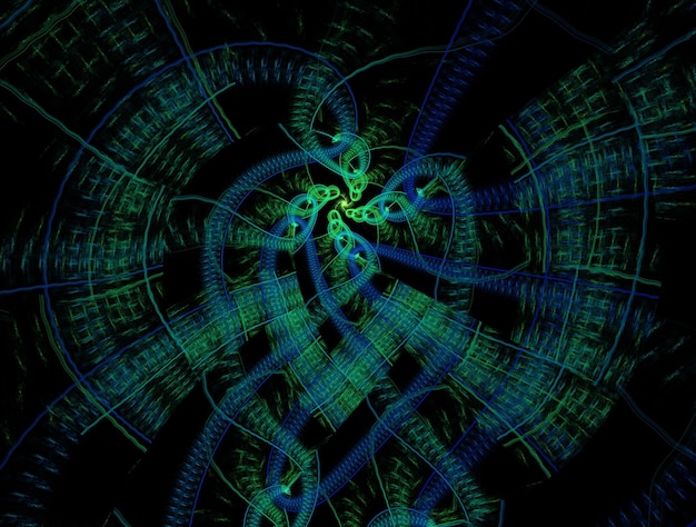 Foto imagen de fondo abstracta de fractal imaginario