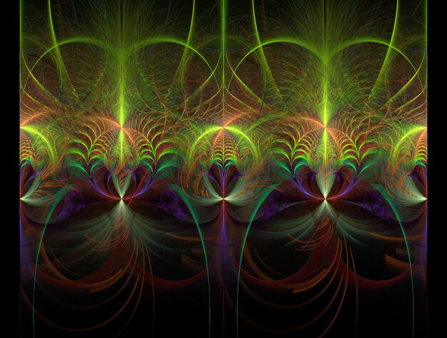 Imagen de fondo abstracta de fractal imaginario