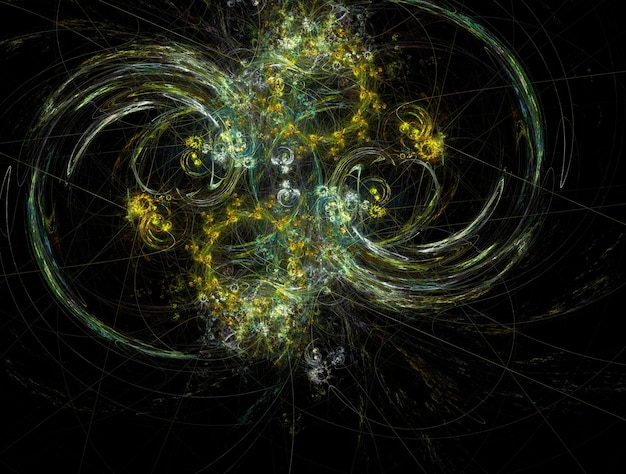 Imagen de fondo abstracta de fractal imaginario