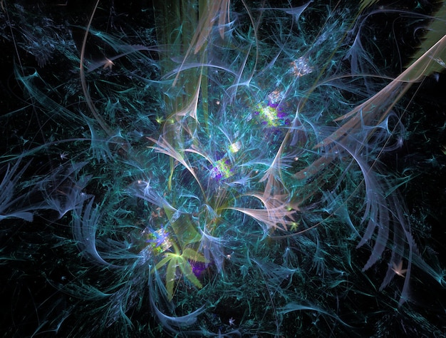 Imagen de fondo abstracta de fractal imaginario