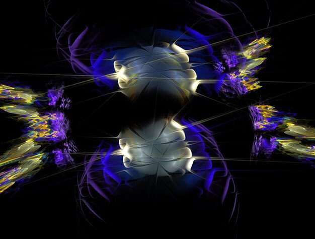 Imagen de fondo abstracta de fractal imaginario