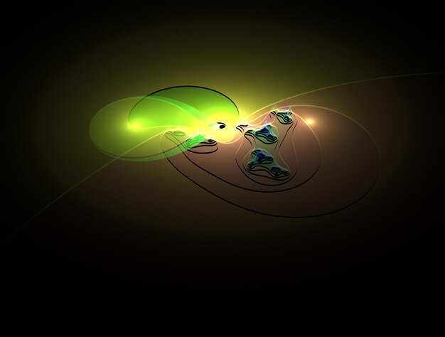 Imagen de fondo abstracta de fractal imaginario