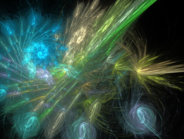 Imagen de fondo abstracta de fractal imaginario