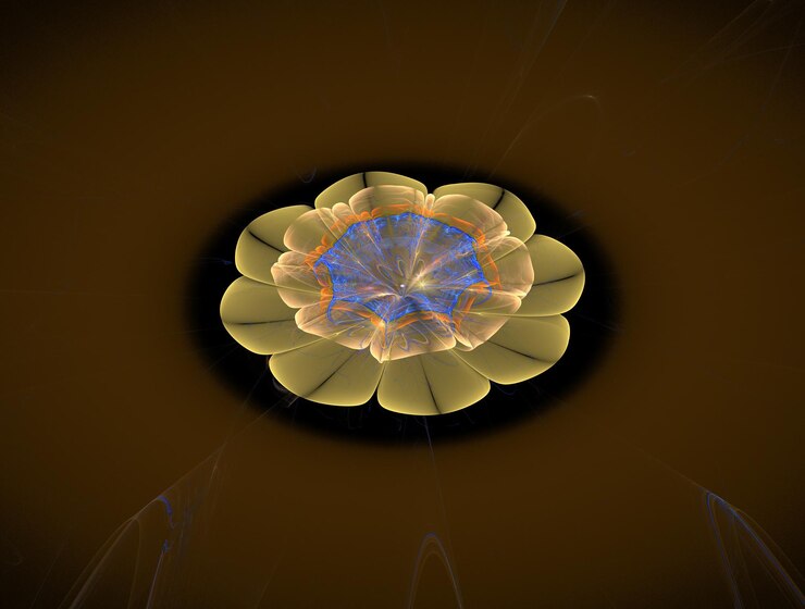 Foto imagen de fondo abstracta de fractal imaginario