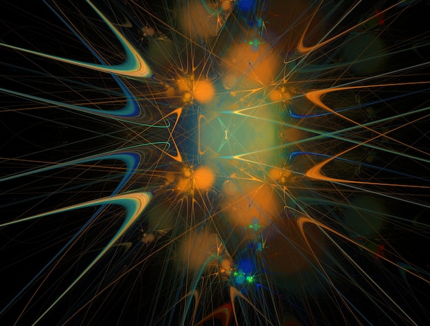 Imagen de fondo abstracta de fractal imaginario