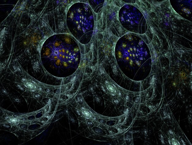 Imagen de fondo abstracta de fractal imaginario