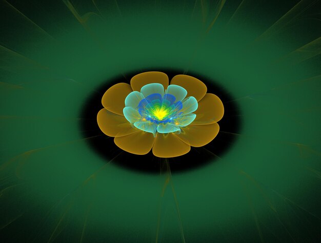 Imagen de fondo abstracta de fractal imaginario