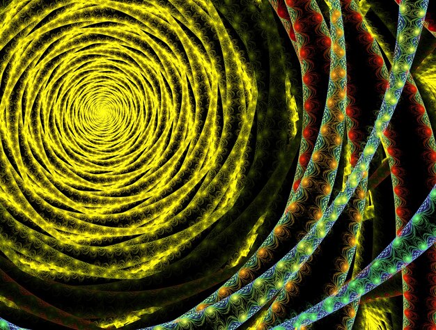 Imagen de fondo abstracta de fractal imaginario