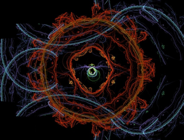Imagen de fondo abstracta de fractal imaginario