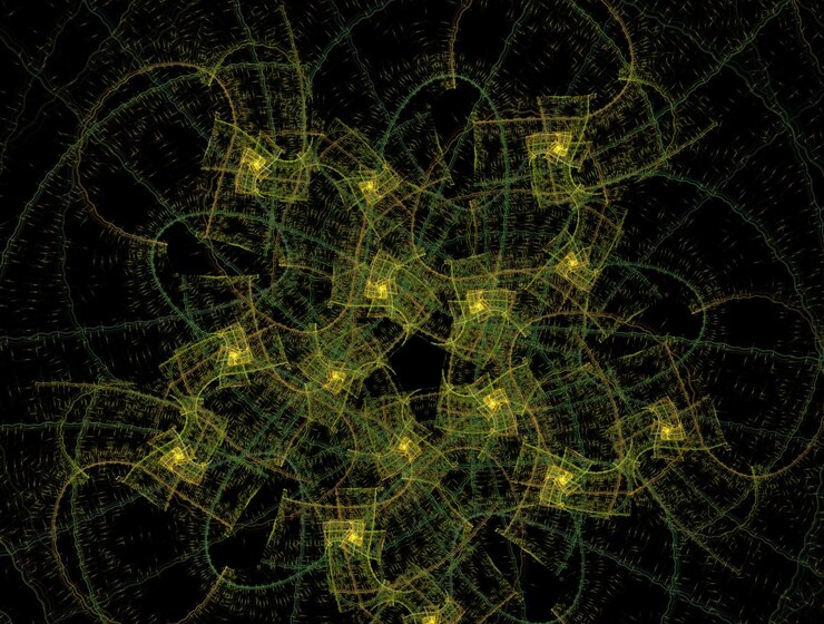 Foto imagen de fondo abstracta de fractal imaginario