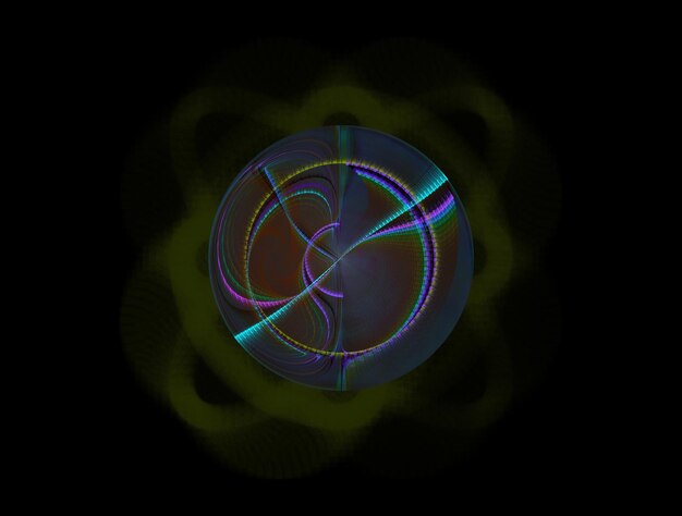 Imagen de fondo abstracta de fractal imaginario
