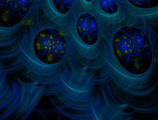 Imagen de fondo abstracta de fractal imaginario