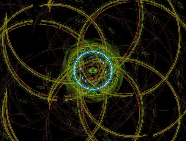 Imagen de fondo abstracta de fractal imaginario