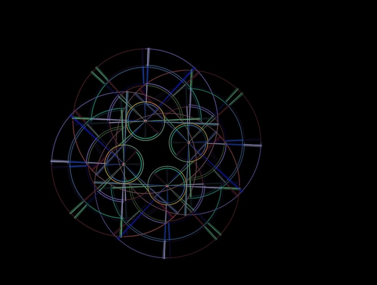 Foto imagen de fondo abstracta de fractal imaginario