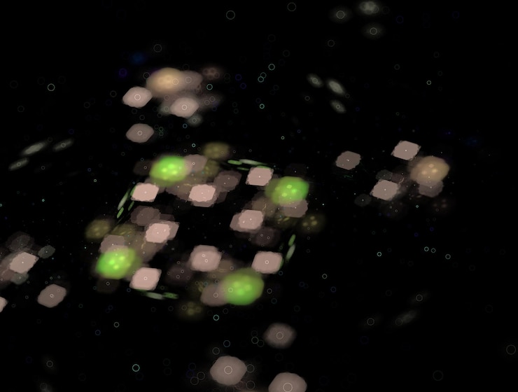 Foto imagen de fondo abstracta de fractal imaginario