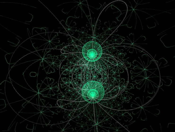Foto imagen de fondo abstracta de fractal imaginario