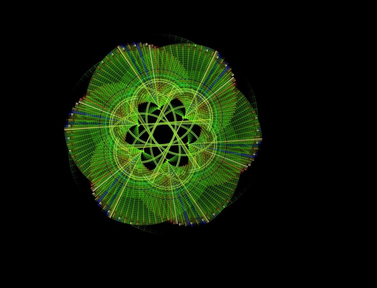 Foto imagen de fondo abstracta de fractal imaginario