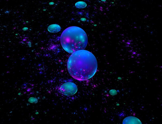Imagen de fondo abstracta de fractal imaginario