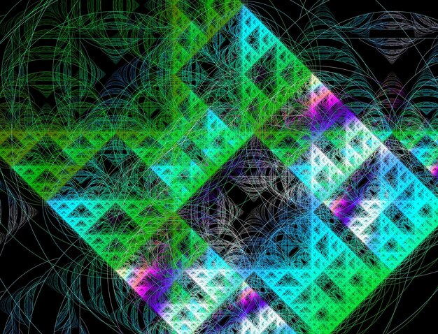 Imagen de fondo abstracta de fractal imaginario