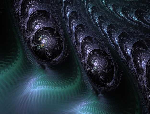 Imagen de fondo abstracta de fractal imaginario