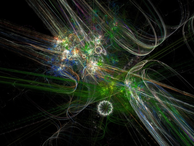 Imagen de fondo abstracta de fractal imaginario